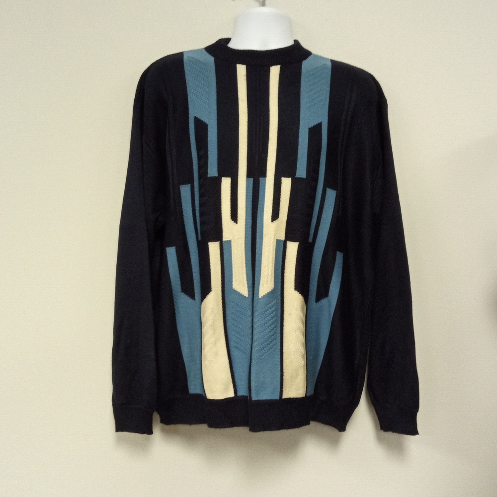 Bergati Men's Blue Crewneck Sweater size Large